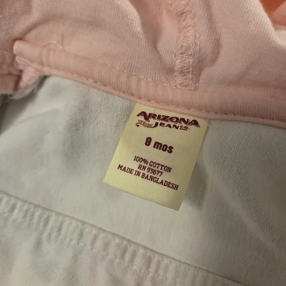 Arizona Jean Company Floral Kids Jean Jacket - Pink and White - Picture 3 of 8